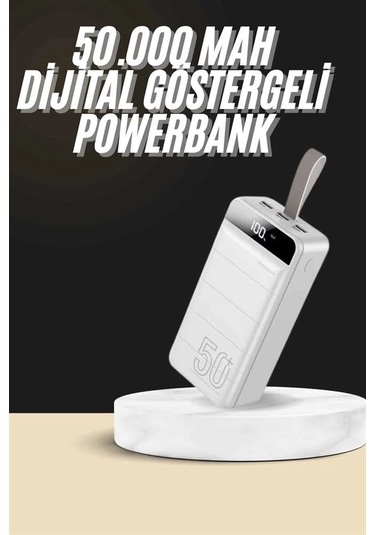 Bfs Hızlı Taşınabilir 50.000 Mah Powerbank Led Ekran Android Ve İos Uyumlu Çok Renkli