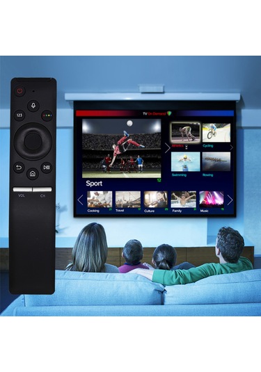 Youtek Samsung Bn59-01266a Uyumlu Ses Kontrollü Siyah Tv Kumandası Pil Hariç