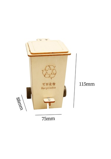 Homyl Flip Çöp Tenekesi Dıy 3d Geri-dönüştürülebilir