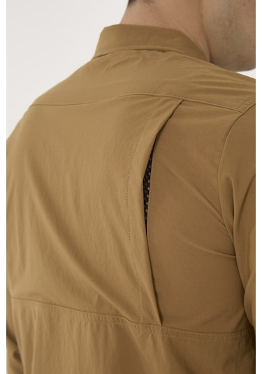 Camp Scoutland Camp376 Outdoor Tactical Rahat Ve Kullanışlı Su İticili Erkek Taktik Gömlek Hardal