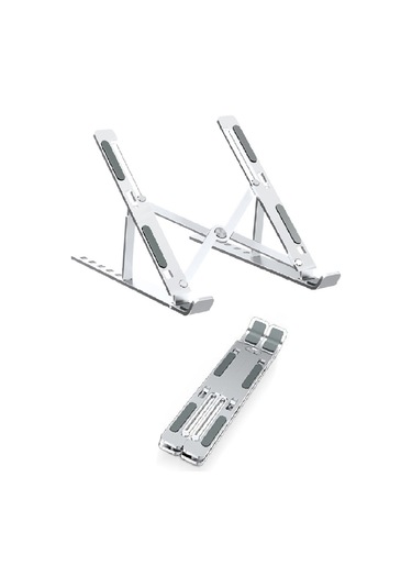 Teltree Alüminyum Dizüstü Bilgisayar Tutucu: 6 Seviye Yükseklik Ayarlı, Soğutucu, Katlanabilir Ve Taşınabilir Masaüstü Destek