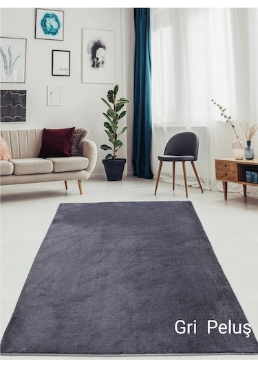 Antrasit Kaymaz Taban Peluş Post Yolluk Koridor Antre Mutfak Yatak Odası Kesme Halı