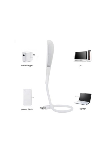 Powermaster Pm-24560 14 Ledli Beyaz Esnek Usb Led Lamba 3 Kademeli Çok Renkli