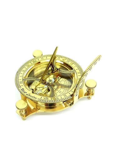 Pusulalı Güneş Saati Dekoratif Hediyelik