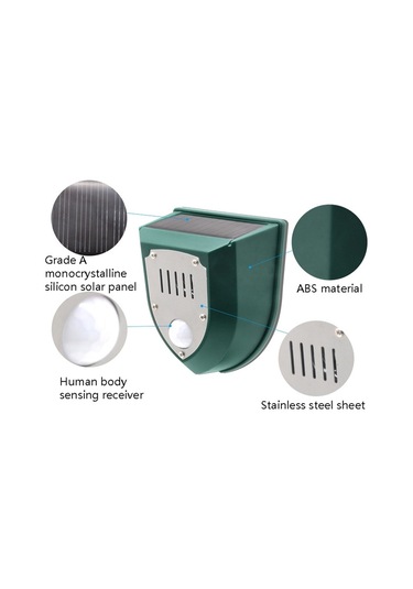 Cbtx N911M Solar Rouse Alarm Lambası Kızılötesi İndüksiyon Hayvan Kovucu