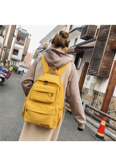 Springsun Tuval Sırt Çantası Büyük Kapasiteli Öğrenci Kampüs Seyahat Çantaları