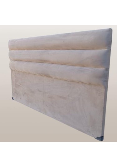 Başlık 90344 Dk Çift Kişilik 120'lık Yatay Dilimli Tay Tüyü Krem Kumaş El Yapım