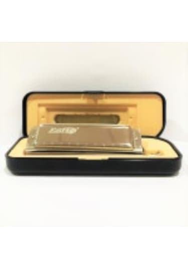 East Top T10-40 Harmonica Bakır Gövde / Kromatik Pompalı / 10 Delikli / Gümüş Renk Mızıka