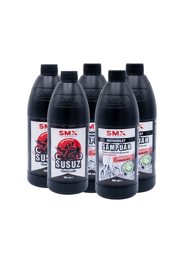 Motosiklet Şampuanı 750 Ml 3 Adet +motosiklet Susuz Temizleme 750 Ml 2 Adet 5 Al, 3 Öde