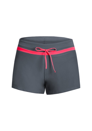 Mufunye Bayan Yazlık Düz Paça Mayo Şortu İç Astar Gri Pembe Cn:xl Diğer