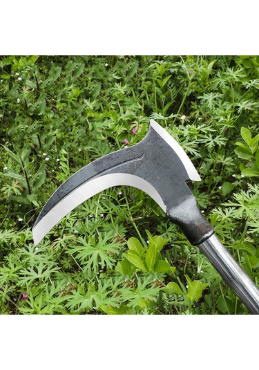 Dofolink Mangan Çelik Çift Kılıçlı Mower, Uzun Saplı Orman Ve Tarım Aracı, Ot Kesme, Ağaç Kesme, 40 Cm Çelik Boru İle Dikişli