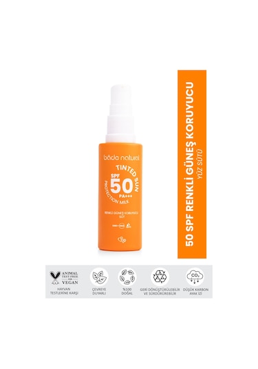 Bade Natural Renkli Güneş Koruyucu Süt SPF50 30 ML