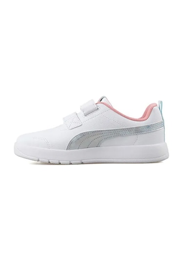 Puma Courtflexv3 Space Belle V Ps Çocuk Günlük Ayakkabı 40434501 Beyaz Beyaz