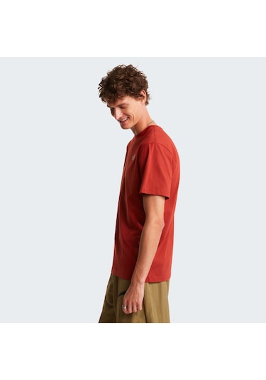 The North Face M Vertical Regular Short Sleeve Tee-grap Erkek T-shirt-32611 Kiremit