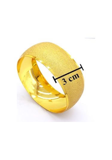 Ferizz Altın Kaplama Simli Bilezik 3 Cm Blz-3041 001