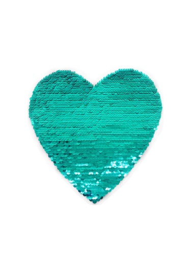 Suntek Aşk Kalbi - Aplike Renk Değiştiren Yama Üzerine Payet Dikmek Nakışlı El Sanatları