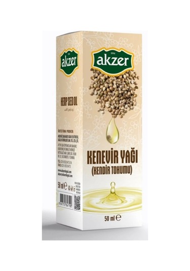 Akzer Kenevir Kendir Tohumu Yağı 50 ML