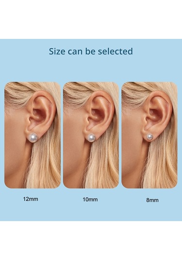 S925 Ayar Gümüş Zarif Deniz Kabuğu Küpe 12mm