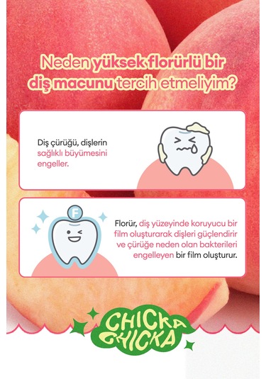 Kundal Chicka Smile Kids Toothpaste Peach