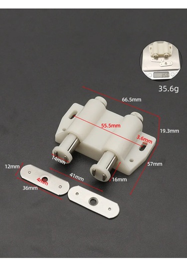 Expertland Manyetik Mobilya Kapanıcı Push-to-open, 2 Adet. 282951875 Beyaz