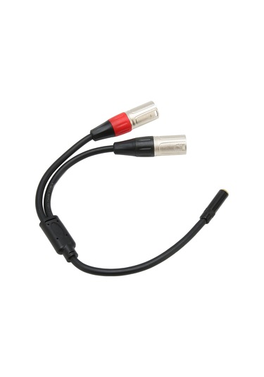 Youtek 3.5mm Dişi.stereo'dan Çift Xlr Erkek.3pin'e Dönüştürücü Kablo - Ses Kalitesi Ve Dayanıklılık - 0.3m Uzunluk