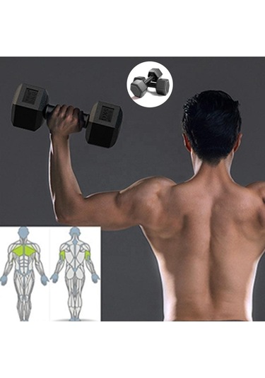 20 Kg Dambıl Seti 10 Kg X 2 Adet Dumbell Set 10 Kg X 2 Adet Ağırlık Seti