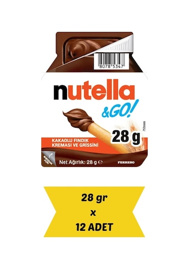 Nutella & Go 28 G X 12 Adet Pratik Atıştırmalık