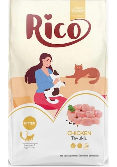 Rico Tavuklu Yavru Kedi Maması 15 KG