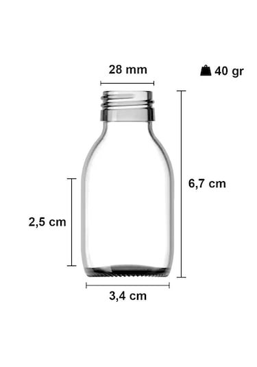 Rotanev 12 Adet 30 ml Kilitli Siyah Kapaklı Şeffaf Detox Shot Şişesi 30 Cc Ginger Şat Beyaz Cam Şişe