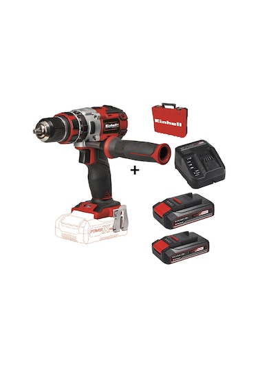 Einhell TE-CD 18 Li-i BL Akülü Darbeli Matkap Vidalama Makinesi + 2 x 2.5 Ah Starter Kit + Çanta