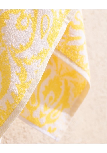 Madame Coco Herbert %100 Pamuk Plaj Havlusu - Turkuaz - 70x150 Cm Hvlu0000000226 Sarı