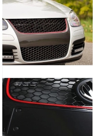 Kırmızı Nikelaj Yapışkanlı Çıta Torpido Araç Iç Dış Dekor Için