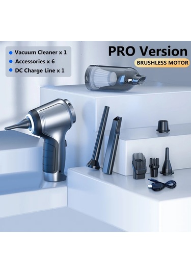15000pa Kablosuz Araba Elektrikli Süpürge Güçlü Emiş El Oto Vakum Ev Ve Araba Çift Kullanımlı Mini Elektrikli Süpürge Ev Aletleri