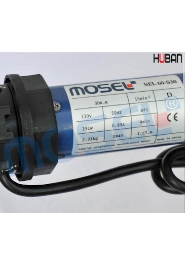 Mosel 60 S 30 Nm Düz Panjur Motoru