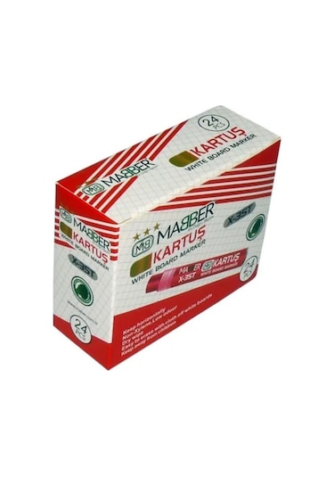 Mabber X-35t Tahta Kalem Kartuşu Kırmızı