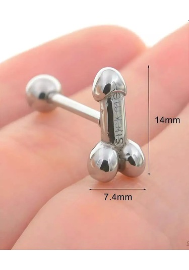 Lisvild Dil Piercingi 1 Adet Dil Küpesi Takı 205949450 Gümüş