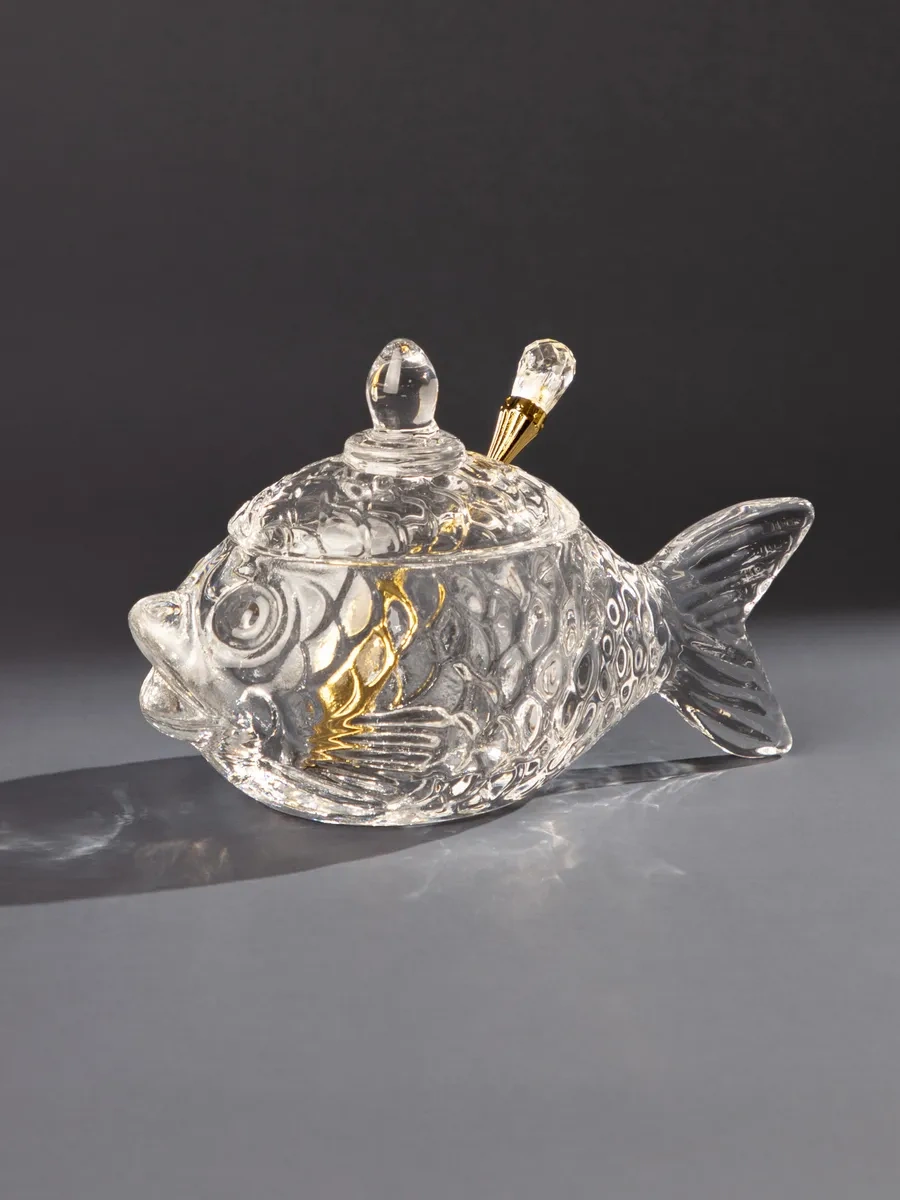 Lefard 110 Ml Kaşıklı Cam "balık" Havyar Kabı" 141374051 Beyaz