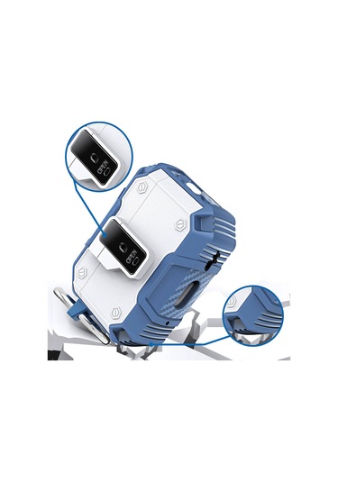 Mobilefix Air-pods 3. Nesil Airbag 35 Darbelere Karşı Dayanıklı Düğmeli Kılıf-kırmızı Kırmızı