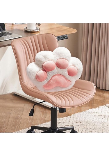 Suntek Kedi Pençesi Yastık Battaniye Sevimli  Beyaz