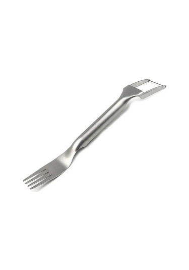 1 Adet Çok Amaçlı Taşınabilir 2ın1 Karpuz Çatal Dilimleme Karpuz Dilimleme Kesici Bıçak Paslanmaz Çelik Mutfak Meyve Kesme Çatal Beyaz