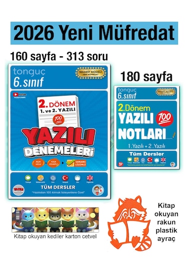 6. Sınıf 2026 2. Dönem Yazılı Denemeleri Ve Notları