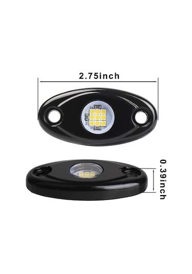 Shineyee 4'lü Araba Motor Süpürge Yacht Atv Led Feneri Ip67 Su Geçirmez Sarı Renkli Alüminyum Kasa 9w 10-14v Sarı