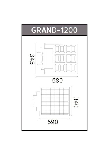 Horoz 074 009 1200 Grand 1200 6400k Beyaz Işık Solar Sokak Lambas