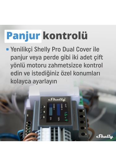 Shelly Pro Dual Çift Motorlu Panjur Kontrol Rölesi
