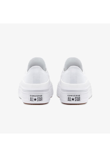 Converse Chuck Taylor All Star Move Platform Unisex Beyaz Sneaker Düz 570257c Beyaz