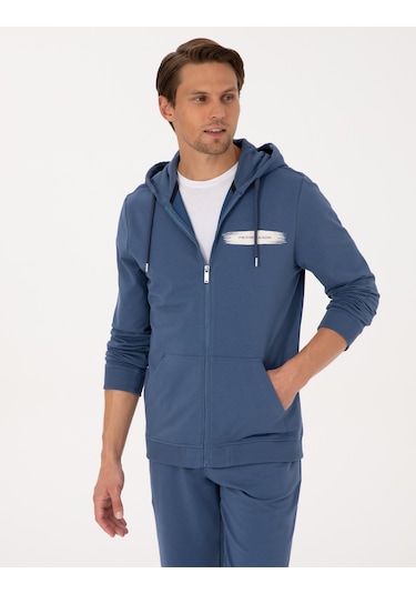 Pierre Cardin Erkek İndigo Hırka Örme 50313950-vr028 İndigo
