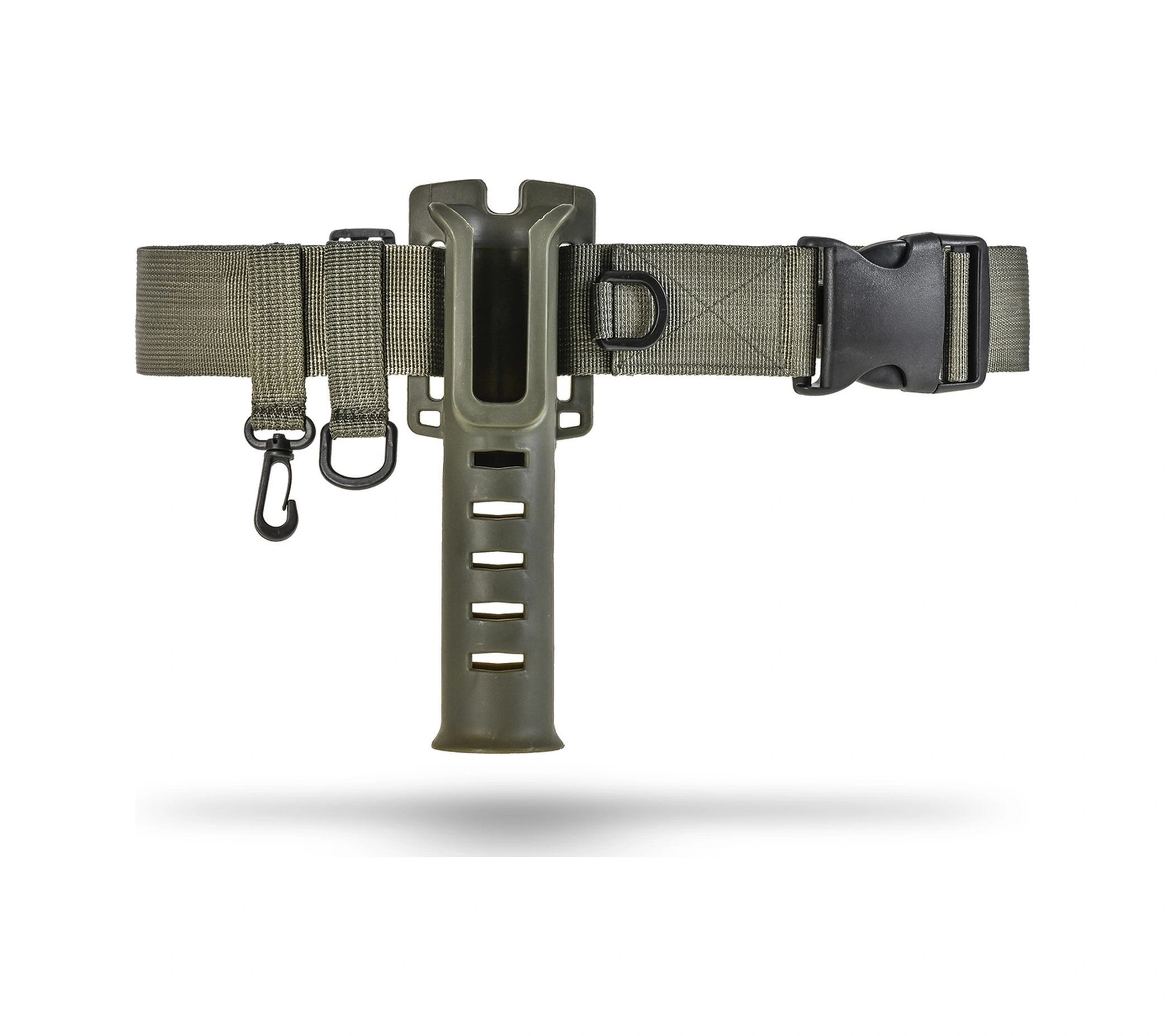 Youtek Askılı Balıkçılık Çubuğu Tutucu Bel Kemeri - Yeşil Renk, Oxford Kumaş-nilon-alloy Malzeme, 20-135cm Uzunluk Aralığı