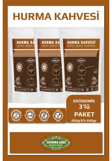 Hurma Aşkı Hurma Kahvesi 3 x 200 G