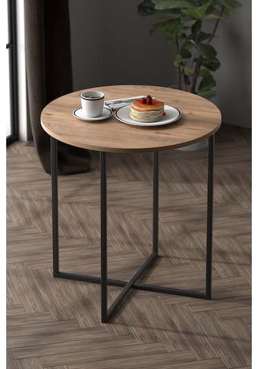 Retodesign 70 Çap Yuvarlak Masa .yemek Masasi 1687