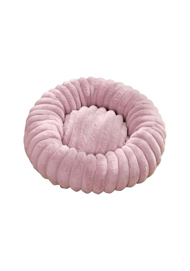 Homyl Kedi Yatağı Yuvarlak Peluş Yatak Evcil Hayvan Yastığı